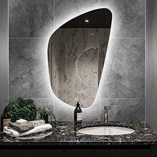 FurnitureXpress 3D Design Modern Glam Glass LED Bathroom Mirror with  3Light-Wall Mounted Backlit ( 25x16 Inch) - Furniture Xpress