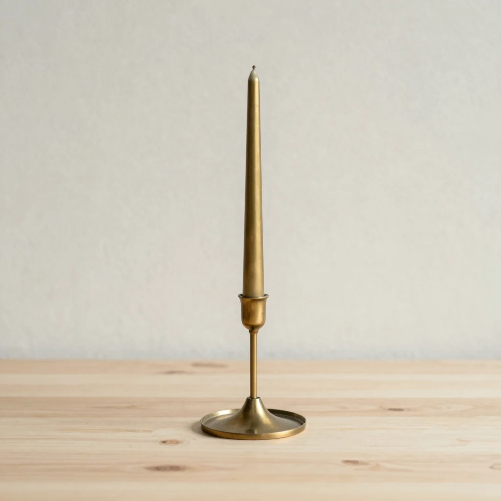 Contour Brass Taper Holder